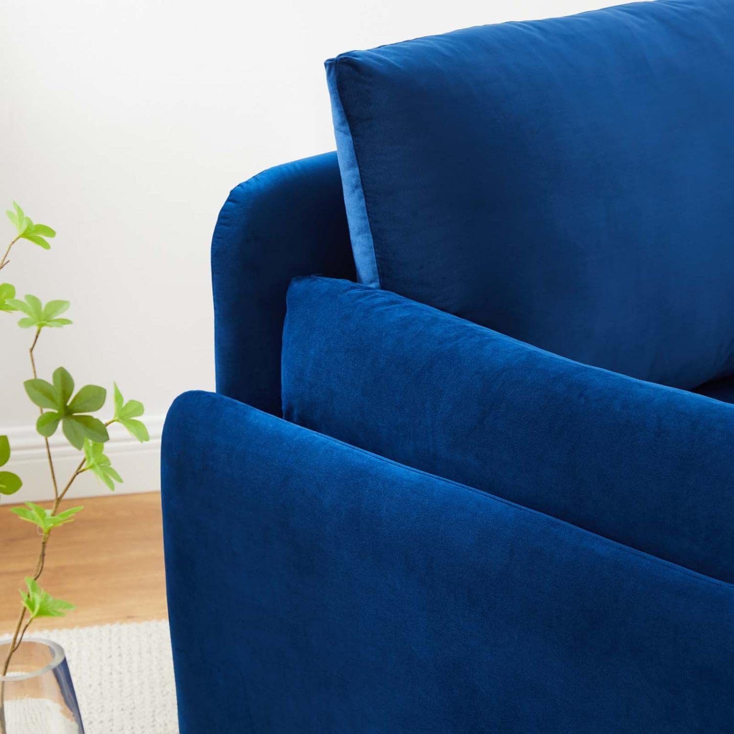 Modway Indicate Performance Velvet, Armchair, Navy