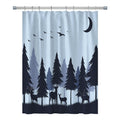 Careyoungs RV Shower Curtains Forest Deer Shower Curtain Elk in The Forest Outdoor Hunting RV Bathroom Shower Curtain Set with H