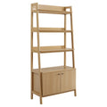Modway 33&Quot; Bookshelf Display Case In Oak