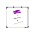 YAJNAS 2x2 feet Non Magnetic Double Sided, White Board and Chalk Board, One Side White Marker and Reverse Side Green Chalk Board