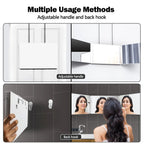 Janmpask Led 3 Way Mirror For Self Hair Cutting Mirror Vanity Mirror Barber Supplies Accessories 360 Makeup Mirror With Light Tr