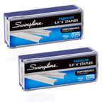 Swingline Staples, 2 Pack, S.F. 4, Premium For Desktop Staplers, 1/4' Length, 210/Strip, 5000/Box (35450)
