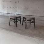 Ergode Wood Kaya Conductor Stools - Lightweight & Portable, Coffee Finish, 2-Pc Set