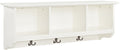 Crosley Furniture Brennan 2-Piece Entryway Set With Shoe Rack Bench And Wall-Shelf With Coat Hooks, White