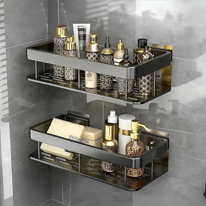 Westbound Self Adhesive Bathroom Shelf For Wall Shelf Organizer Wall Mounted Bathroom Shelves Rack Holder Stand For Bathroom Acc