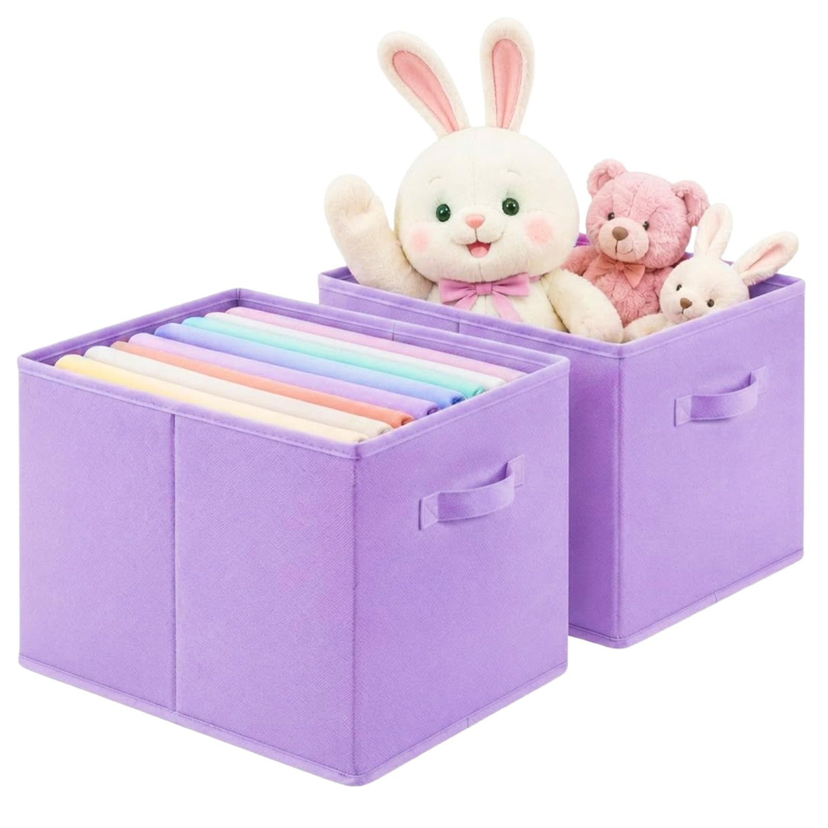 ShellKingdom Storage Bins, Foldable Fabric Storage Cube, 13X15X13 INCH