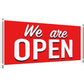 We Are Open Banner Polyester Oxford Cloth We Are Open Store Sign Outdoor Indoor Lawn Sign Hanging Banner Decoration For Business