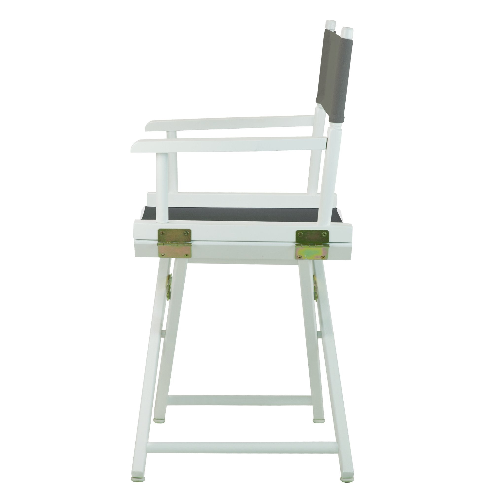 Casual Home 18&quot; Director'S Chair White Frame With Grey Canvas