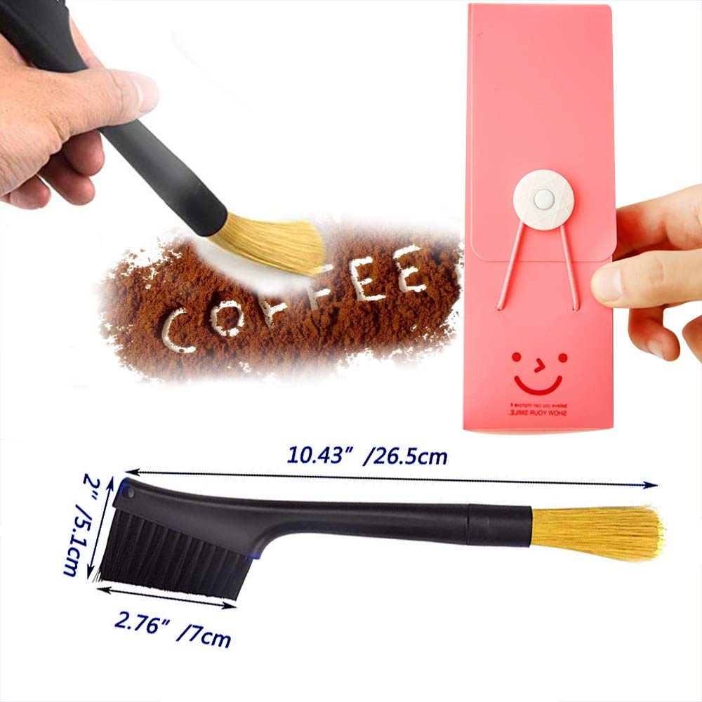Bagtu Powder Cleaning Brush Tools,Coffee Bean Grinder Brush And Counter Sweep Brush