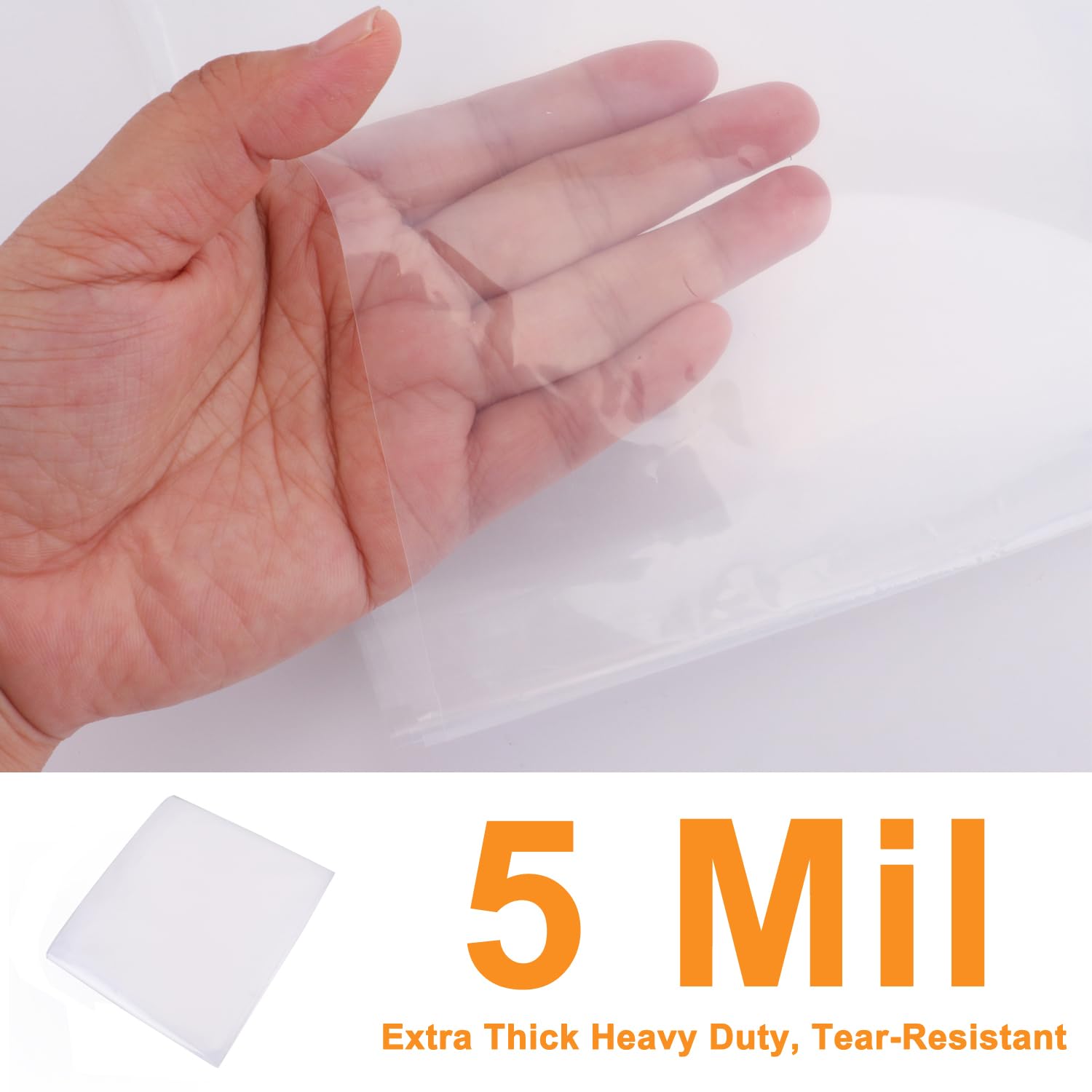 Mattress Bags For Moving And Storage 5 Mil Twin Mattress Cover Bag 1 Pack - Heavy Duty Waterproof Mattress Protector Cover Plast