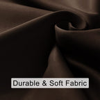 Jiuzhen Blackout Curtains For Bedroom - Curtain Drapes Set Of 2 Panels With Tiebacks, Room Darkening Thermal Curtains, 42 X 72 Inches, Light Blocking Curtains For Living Room, Brown