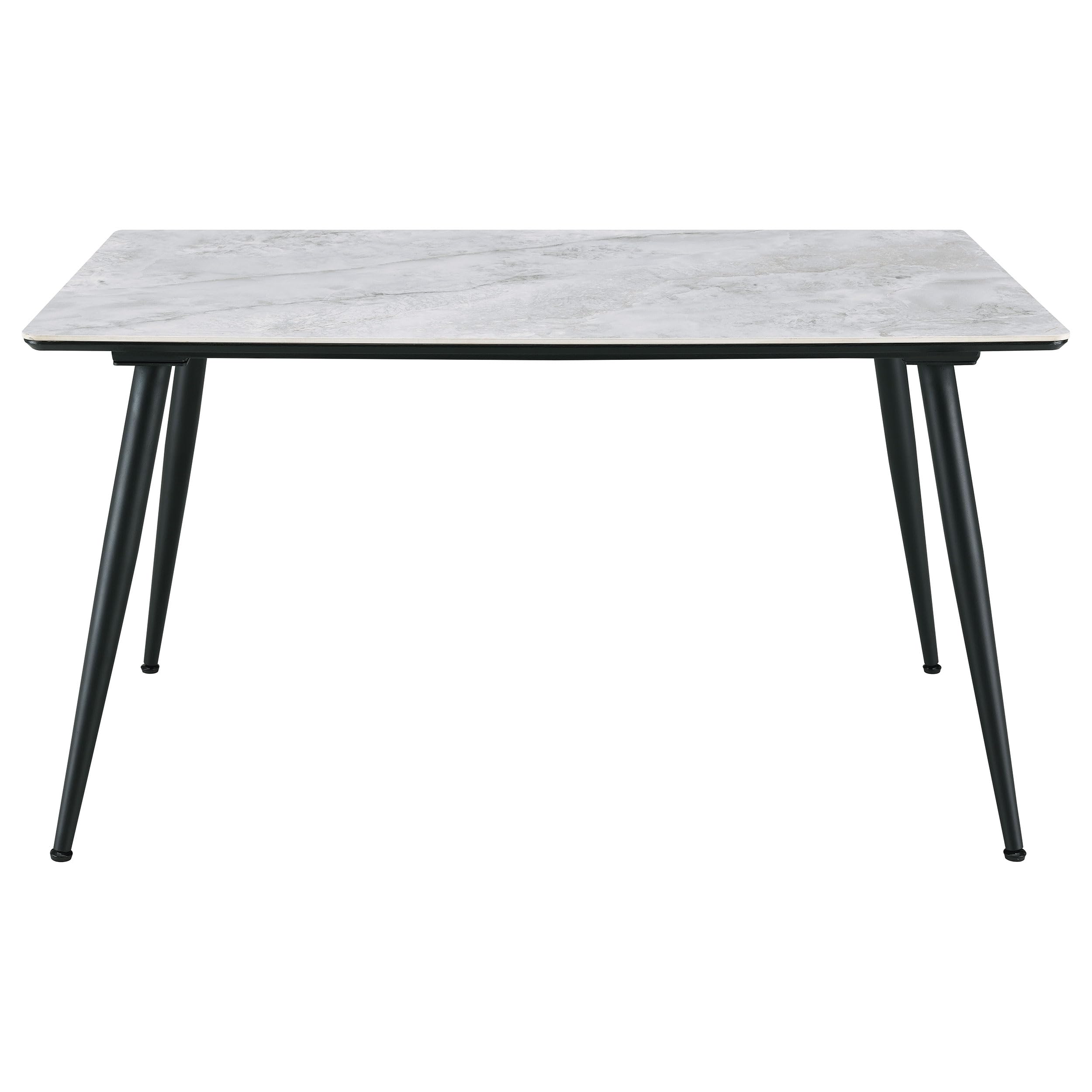 Coaster Home Furnishings Dennison Rectangular 55-Inch Ceramic Top Dining Table Grey