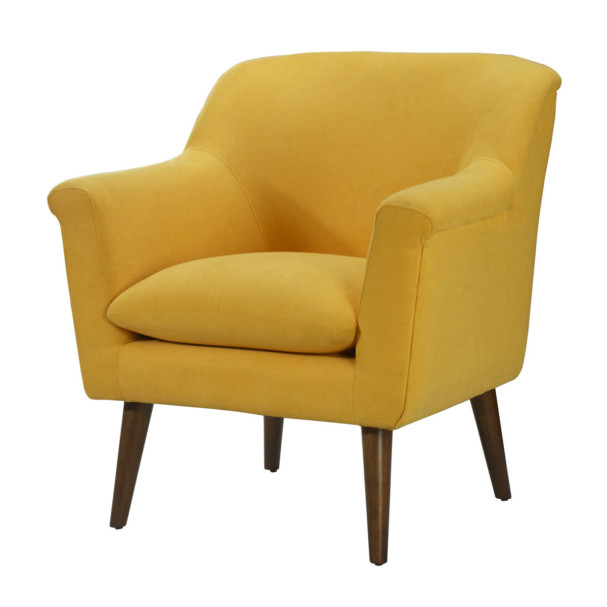 Lilola Home Shelby Yellow Woven Fabric Oversized Armchair