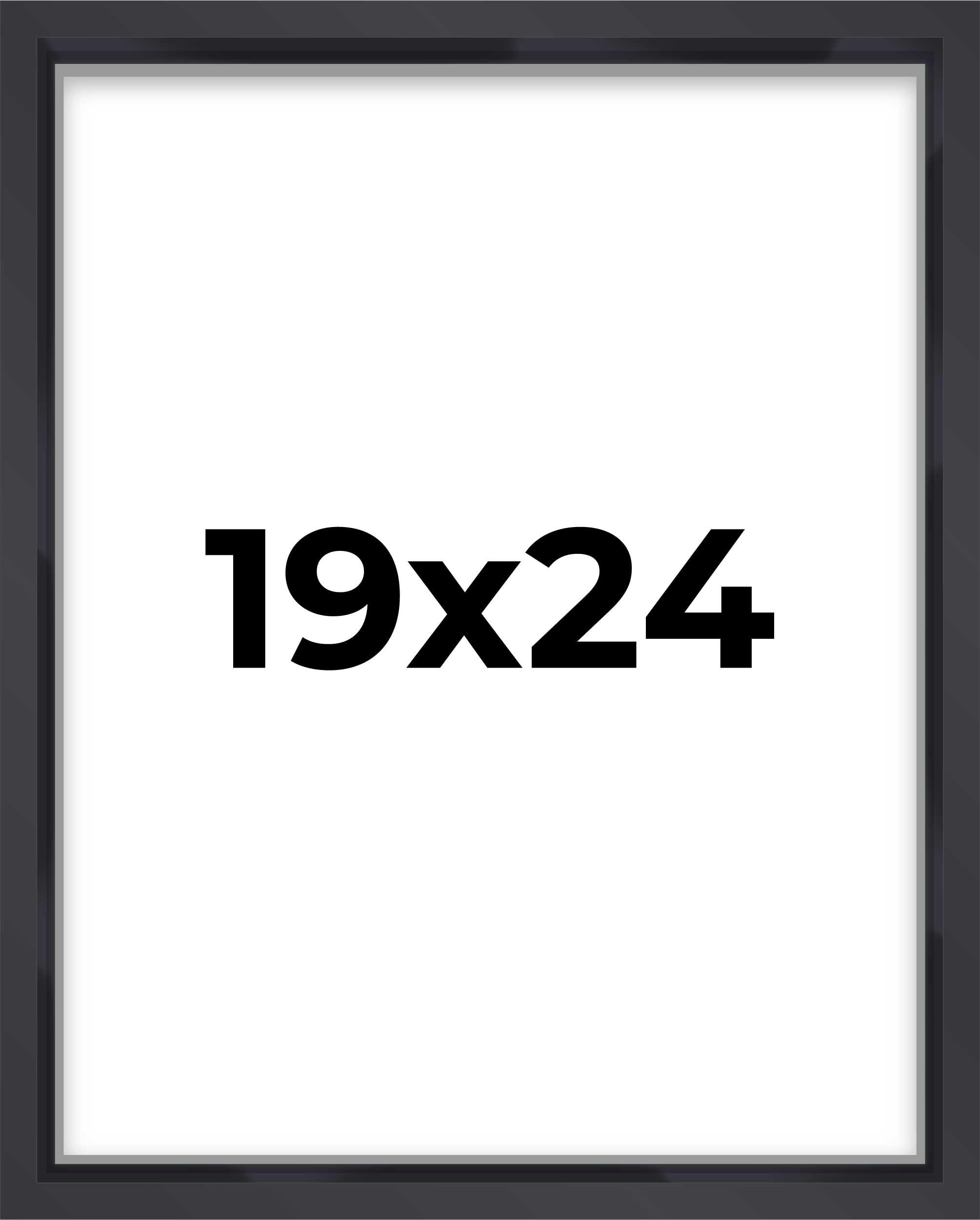 19x24 Shadow Box Frame Contemporary Black | 1'' Depth of Usable Space| Interior Size 19x24 or 24x19 Inches| UV Resistant Acrylic