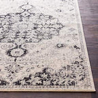Livabliss Odelia Vintage Bohemian Area Rug,9' X 12'6'',Black