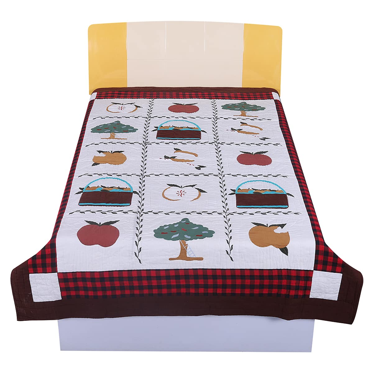 Hugs N Rugs Trendy Home DCor Embroidered Single Comforter With Patch Work For Kids Bedroom (Queen Size)