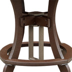 American Furniture Classics Five Piece Round Counter Height Dining Set, Weatherwood/Tudor Brown