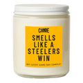 CE Craft - Smells Like A Steelers Win Candle - Football Themed Candle, Gift for Dad, Gift for Son, Football Gift, Steelers Theme