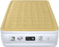 YENING Full Size Air Mattress with Built in Pump Raised Double Blow up Bed Inflatable Camping Airbed Electric 18 Inch Tall Beige