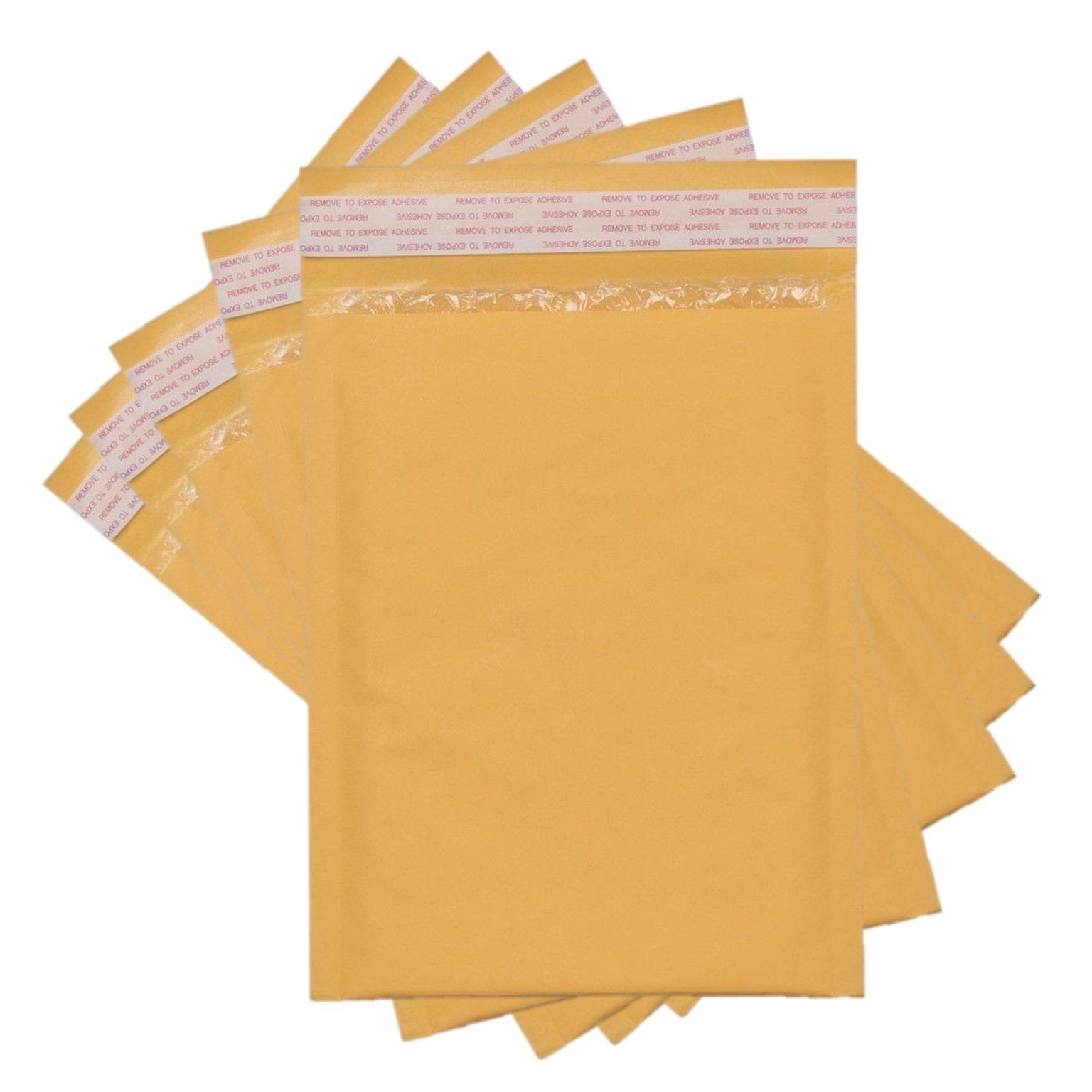 Sales4Less #000 Kraft Bubble Mailers 4X8 Inches Shipping Padded Envelopes Self Seal Waterproof Cushioned Mailer 10 Pack