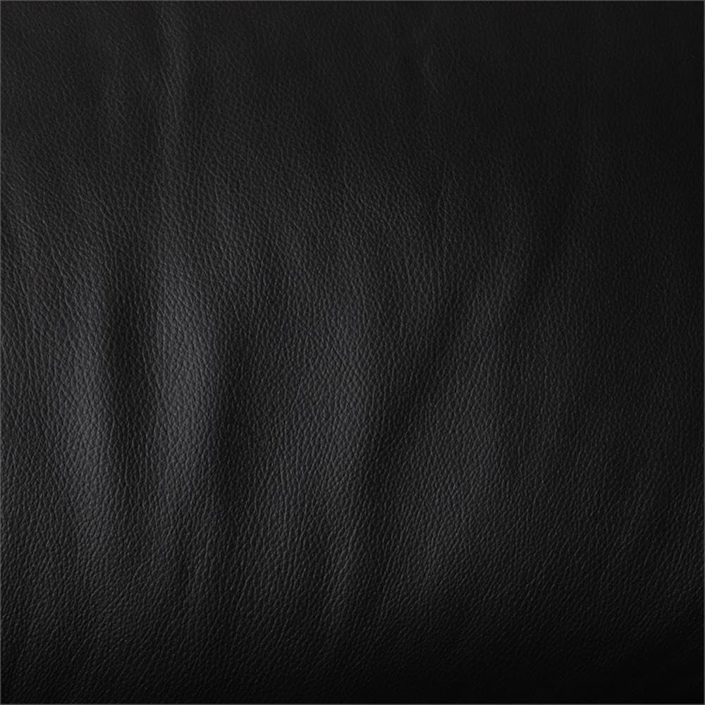 Baxton Studio Townsend Black Leather Sectional Sofa With Right Facing Chaise