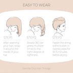 Microfiber Hair Drying Towel With Button 1Pack Khaki Waffle Long Hair Head Wraps Twist Plopping Curly Shower Turban Terry Cloth