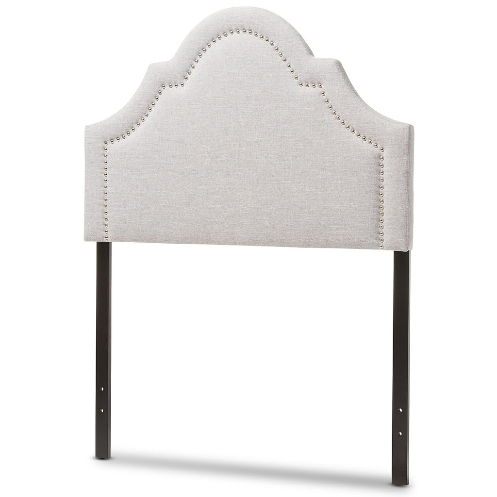 Baxton Studio Rita Twin Fabric Headboard, 38.81-inch W x 2.34-inch D x 25.74-inch H, Greyish Beige (125-6985-HiT)