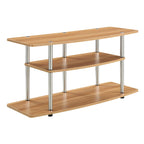 Convenience Concepts Designs2Go 3-Tier Wide TV Stand, 42", Light Oak