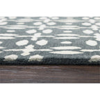 Rizzy Home Alora Decor Holland 10' Round Print Grey/Beige Hand-Tufted Area Rug