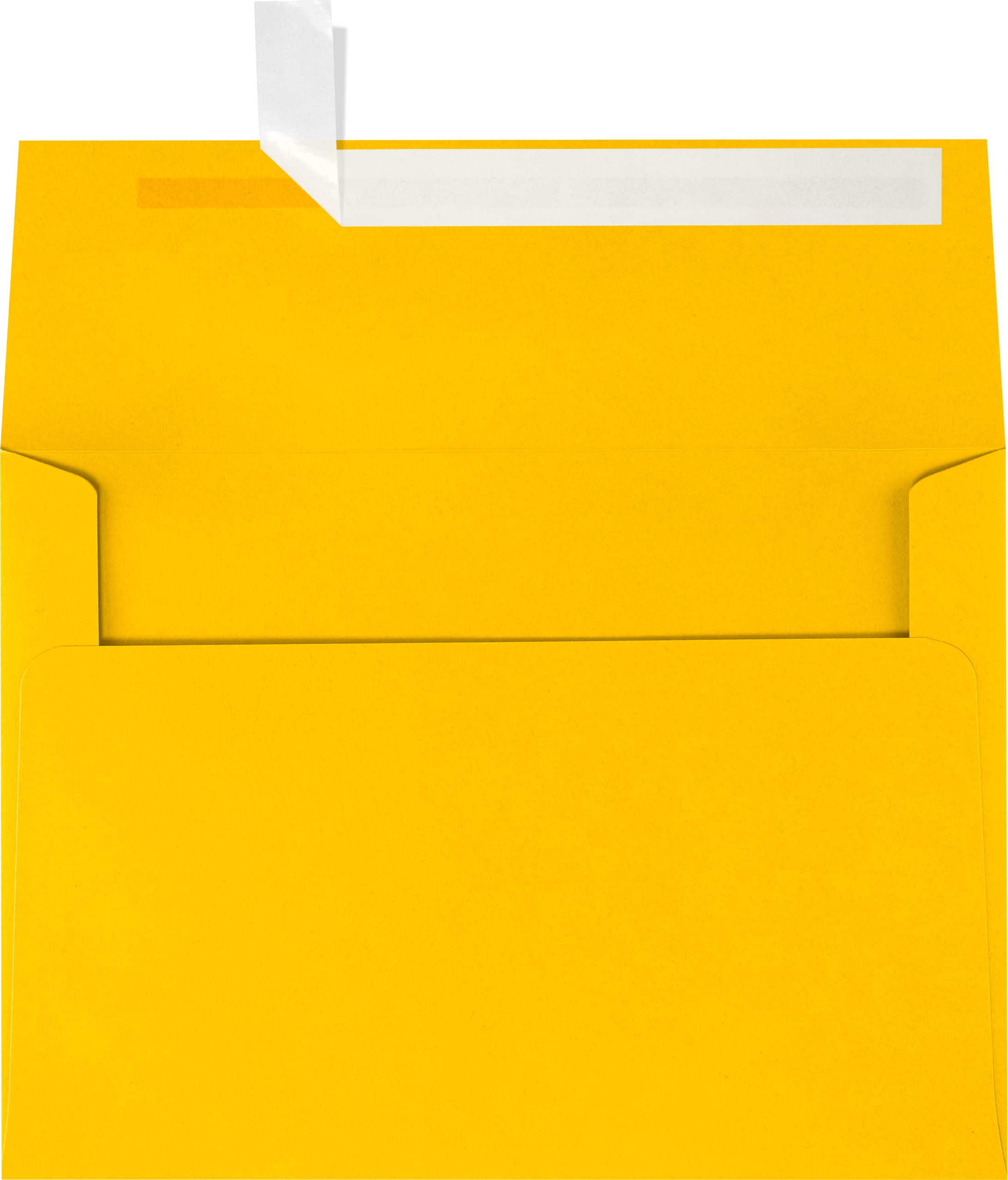 Luxpaper A7 Invitation Envelopes | Peel & Press | 5 1/4' X 7 1/4' | Sunflower Yellow | 80Lb. Text | 50 Qty