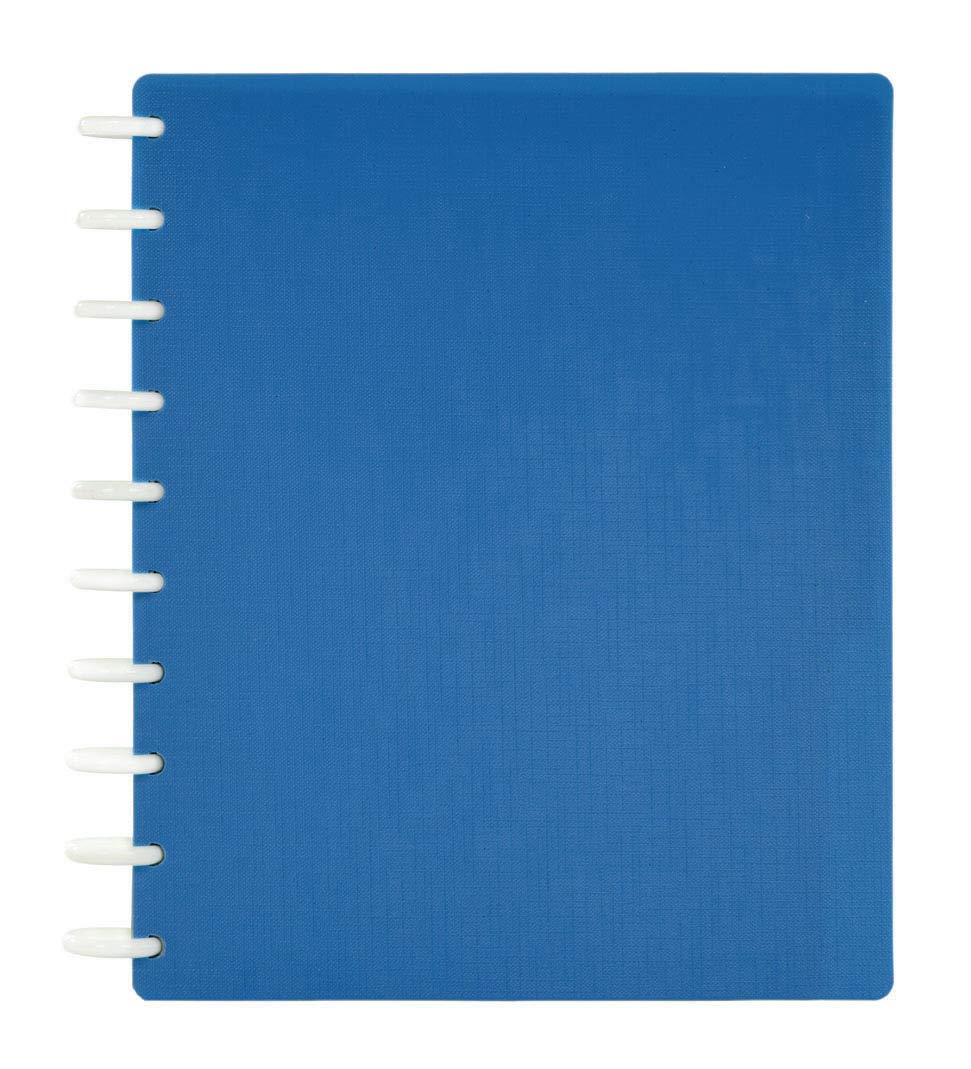 Talia Discbound Notebooks, Planner, Customizable, (Deep Lake Blue, Midsize (7.5In X 9.75In))