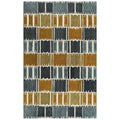 Alora Decor Rivera 5' X 8' Geometric Gray/Brown/Ivory/Gold Hand-Tufted Area Rug