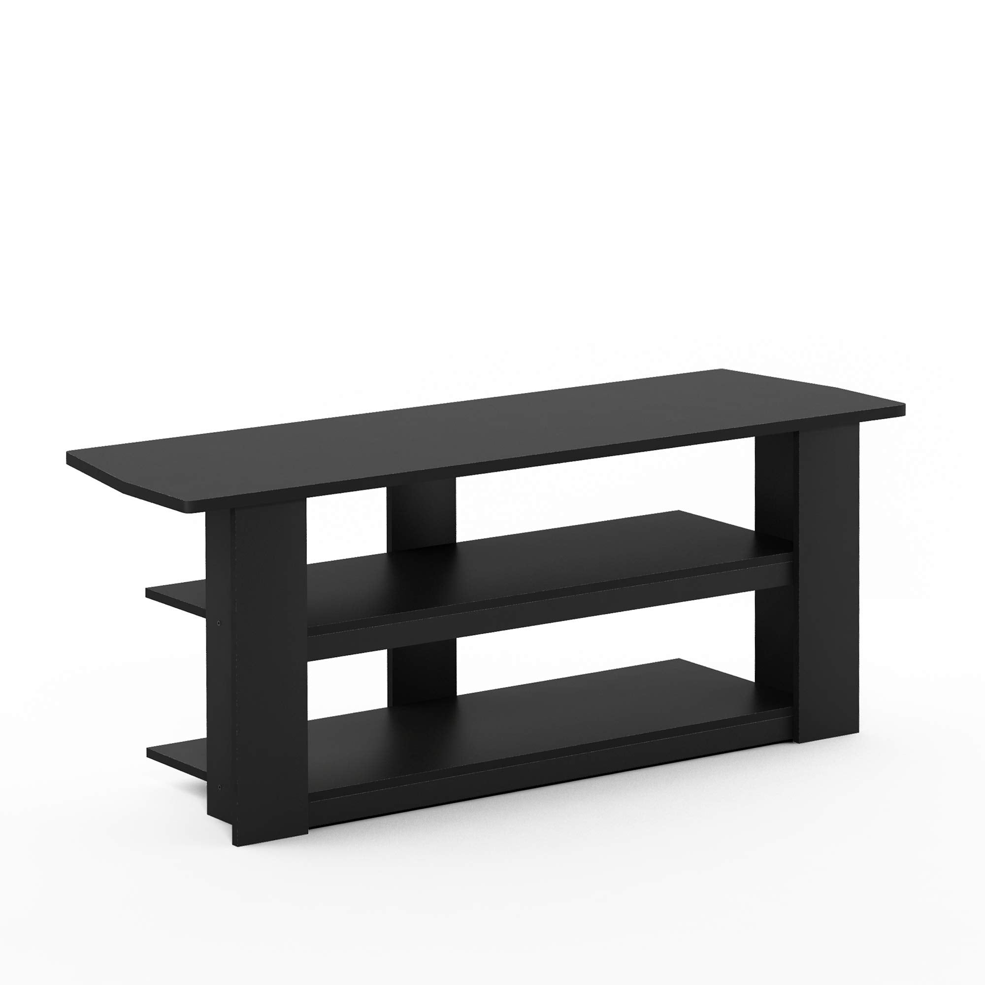 Furinno Parsons 42-in TV Entertainment Center, Standard 42.1"(W) x16.5(H) x13.4(D), Black