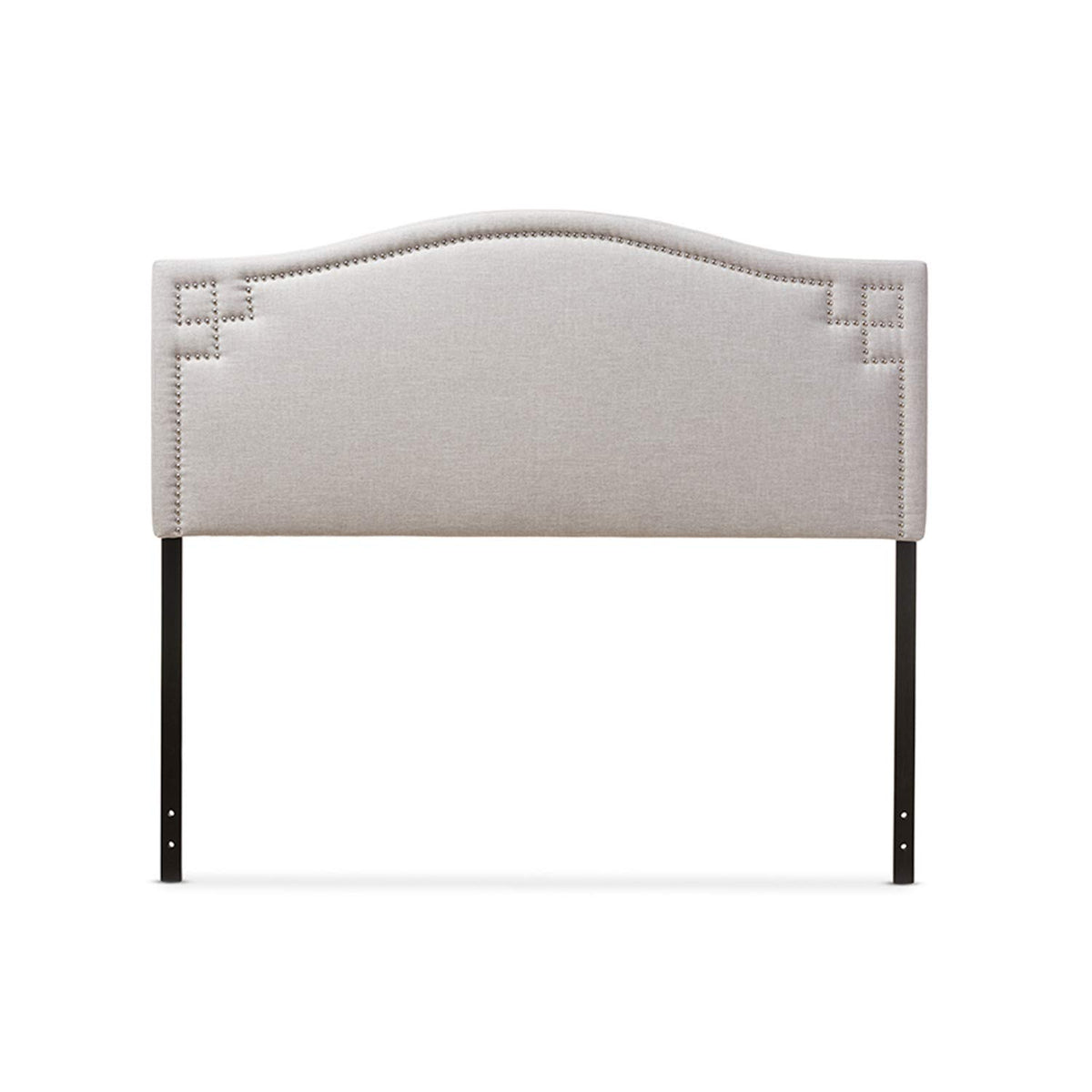 Baxton Studio Aubrey Modern and Contemporary Fabric Upholstered Headboard Beige/Full