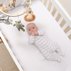 The Peanutshell Safari Crib Mobile For Boys Or Girls, Wooden Musical Baby Mobiles With 12 Lullabies, Elephant, Giraffe, Zebra, M