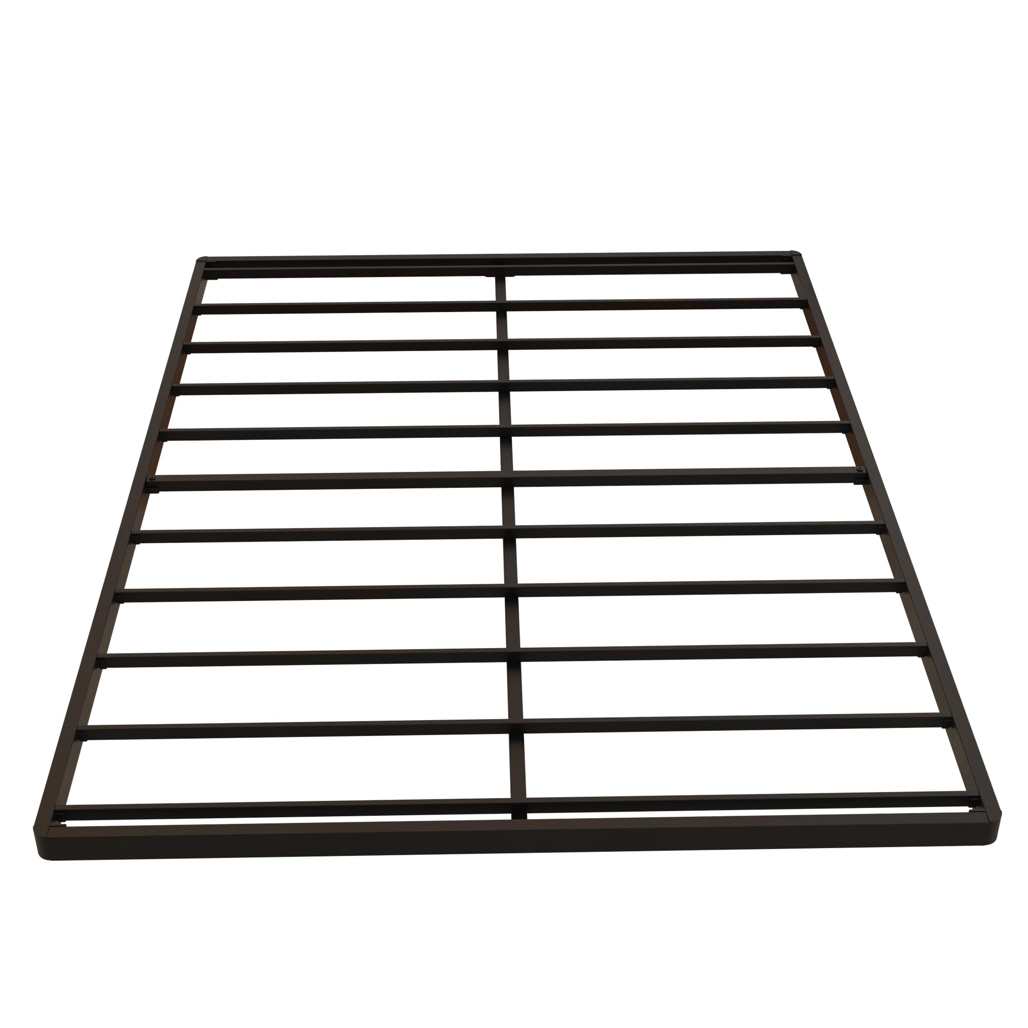 Maenizi Box Spring 2 Inch Low Profile, Heavy Duty Metal Box Spring Bed Base Bunkie Board, Mattress Foundation, Easy Assembly, Noise Free, Black