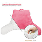 Nestl Reading Pillow For Kids, Small Bed Pillow, Back Pillow For Sitting In Bed, Memory Foam Gaming Pillow, Reading & Bed Rest Pillows, Light Pink Back Pillow For Bed, Arm Pillow With Pockets