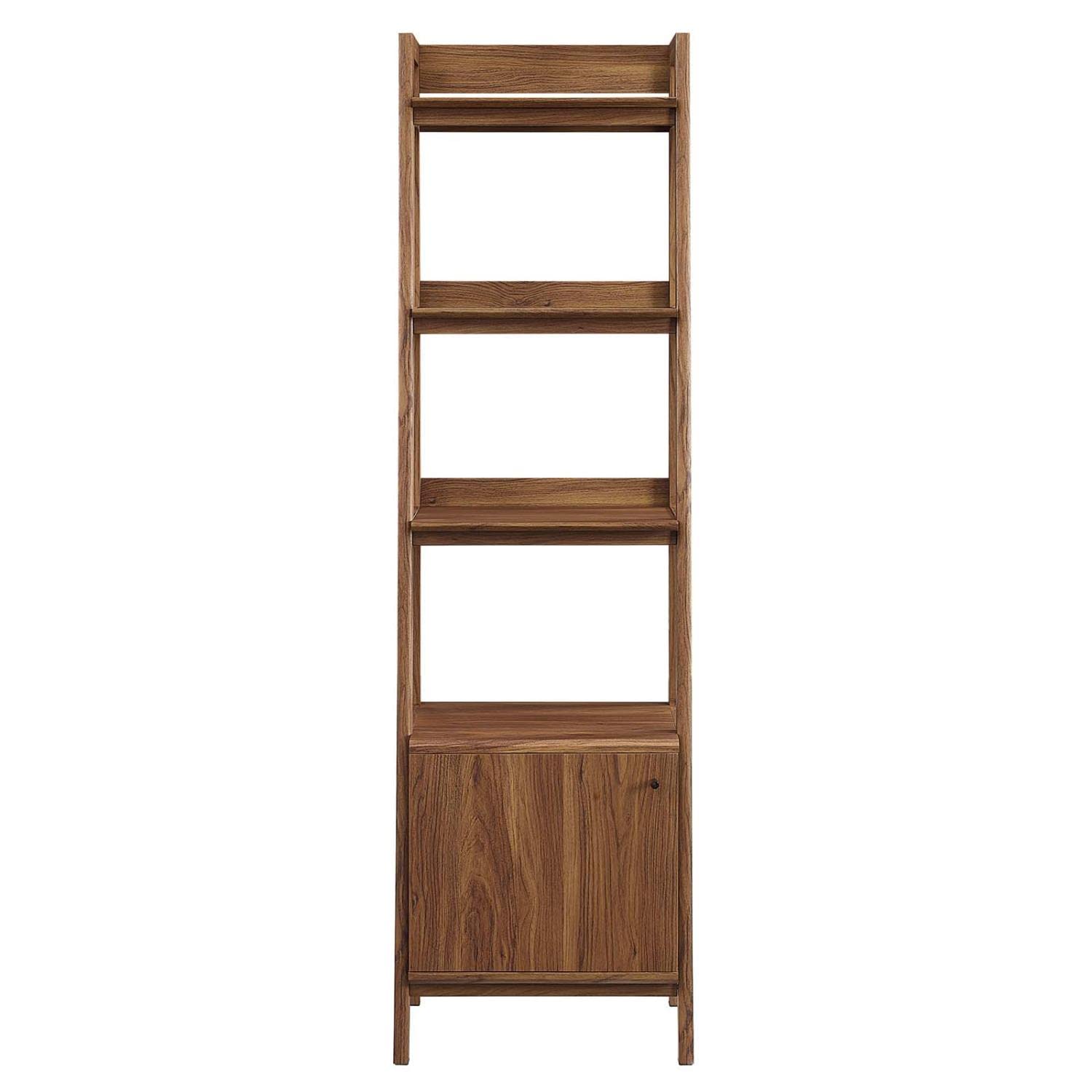 Modway 21&Quot; Bookshelf Display Case In Walnut