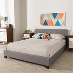 Baxton Studio Elizabeth Platform Bed Grey/Full