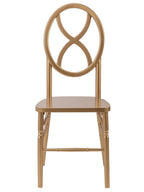 Commercial Seating Products Sandglass Gold Wood Chairs, 2-Pack