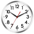 AKCISOT Wall Clock 14 Inch Large Silent Wall Clocks Battery Operated, Silver Modern Non-Ticking Clock Decorative for Living Room