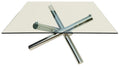 Neos Modern Furniture T08SQ-C-N Dining Table, Clear