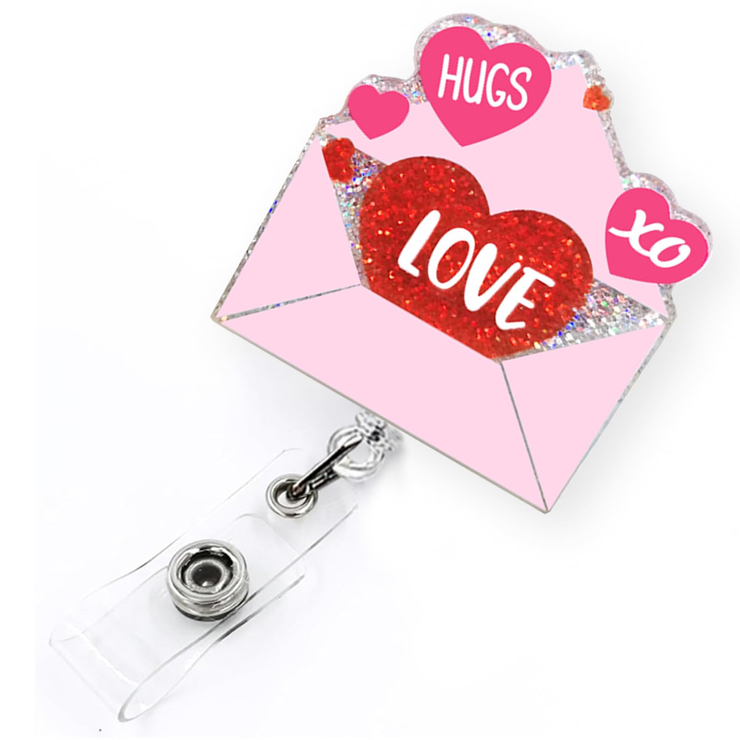 Valentine'S Day Love Letter Badge Reel Retractable For Nurse Nursing Rn Cna Medical Worker & Teacher | Cute Nurse Gifts Valentin