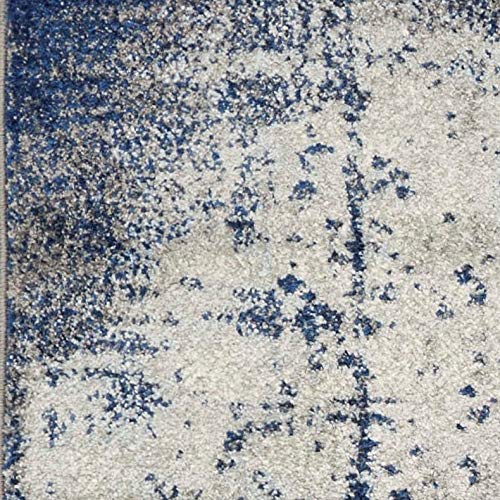 HomeRoots 60' X 90' Ice Blue Polypropylene Rug