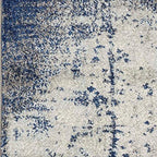 HomeRoots 60' X 90' Ice Blue Polypropylene Rug