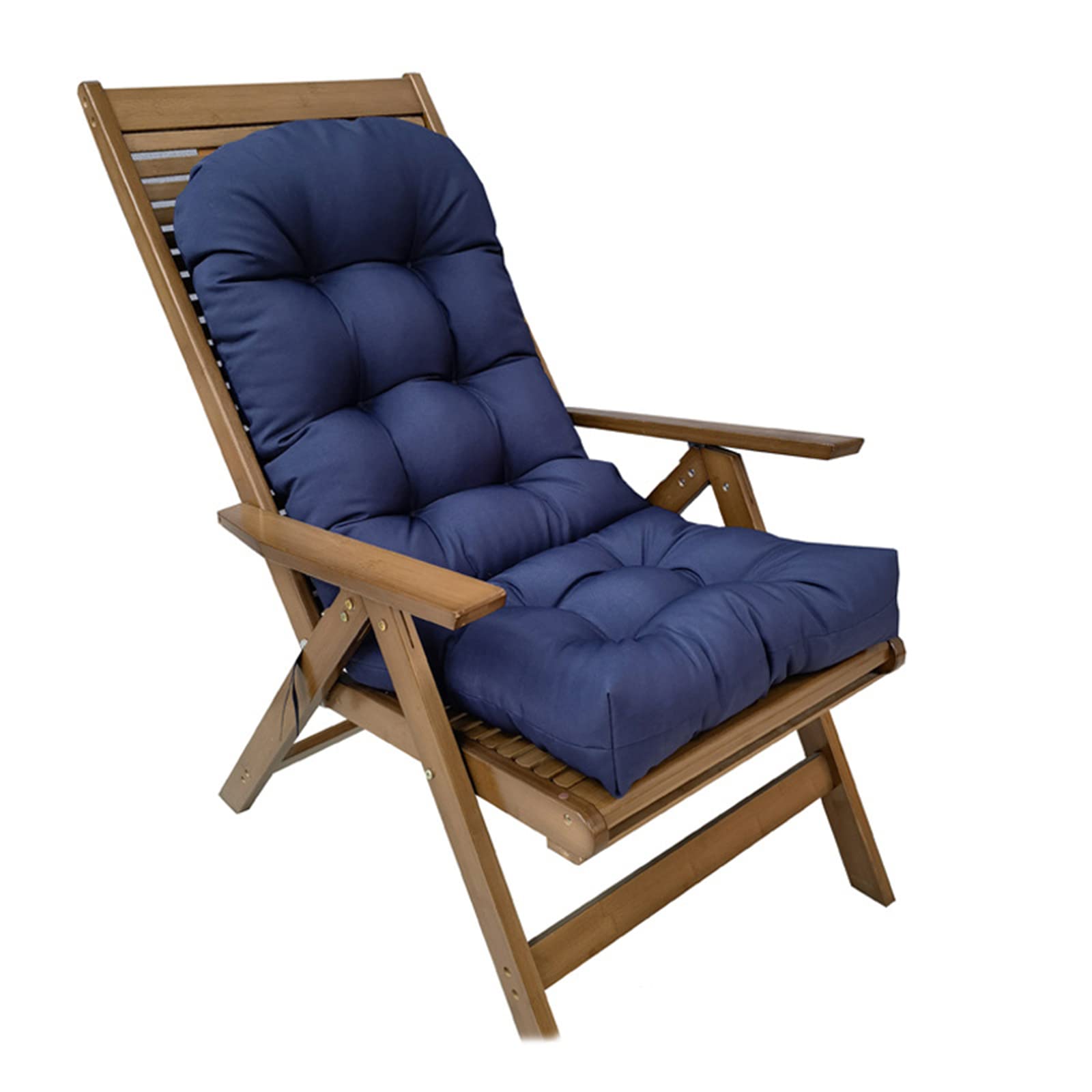 Eoieov Adirondack Chair Cushions Navy Blue High Back Patio Furniture Cushion For Adirondack Rocking Chair Thicken Glider Rocker