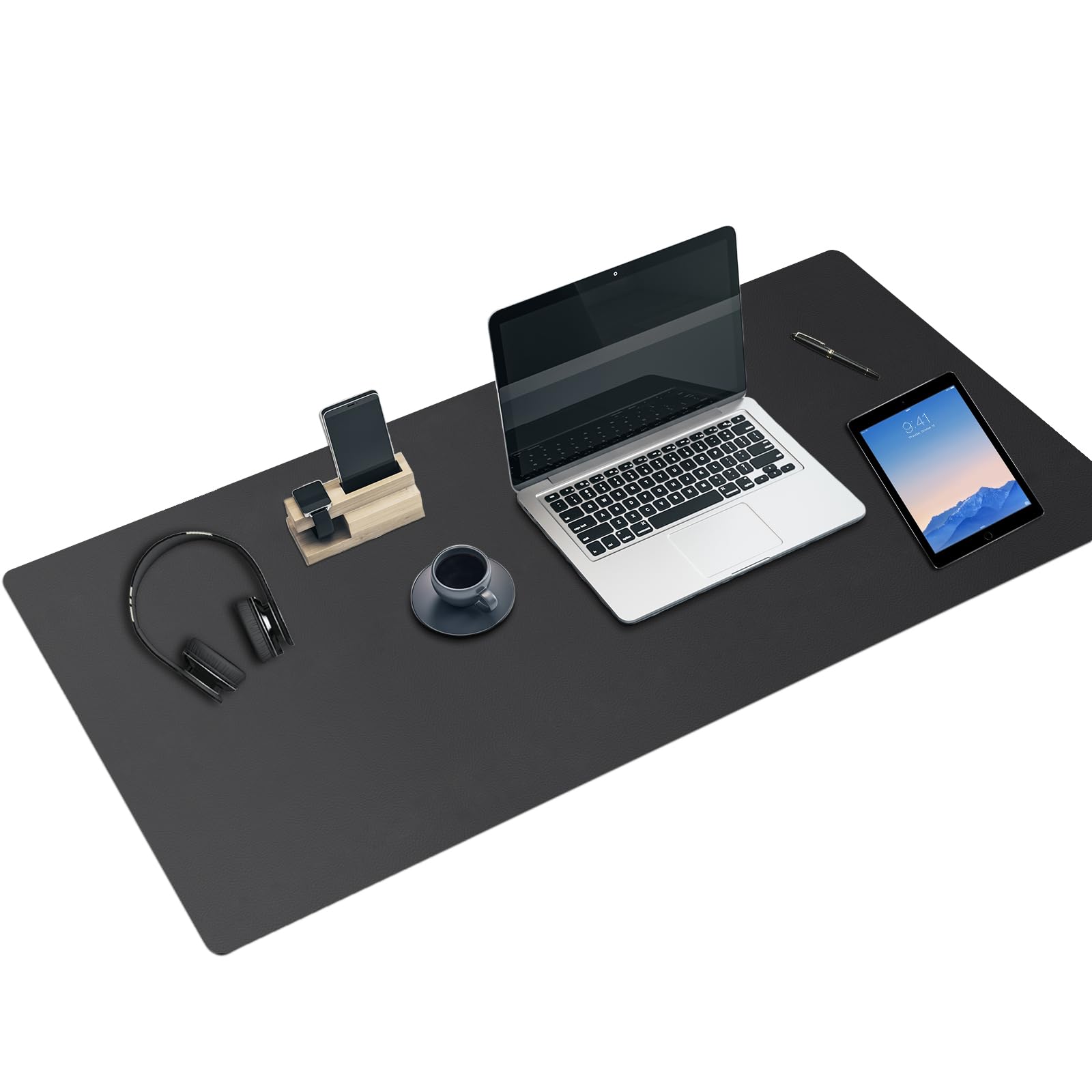 Leather Desk Mat,47'X 24'Xxx Large Business Desk Pad,Waterproof Desk Mat For Desktop, Desk Mat For Keyboard And Mouse,Leather