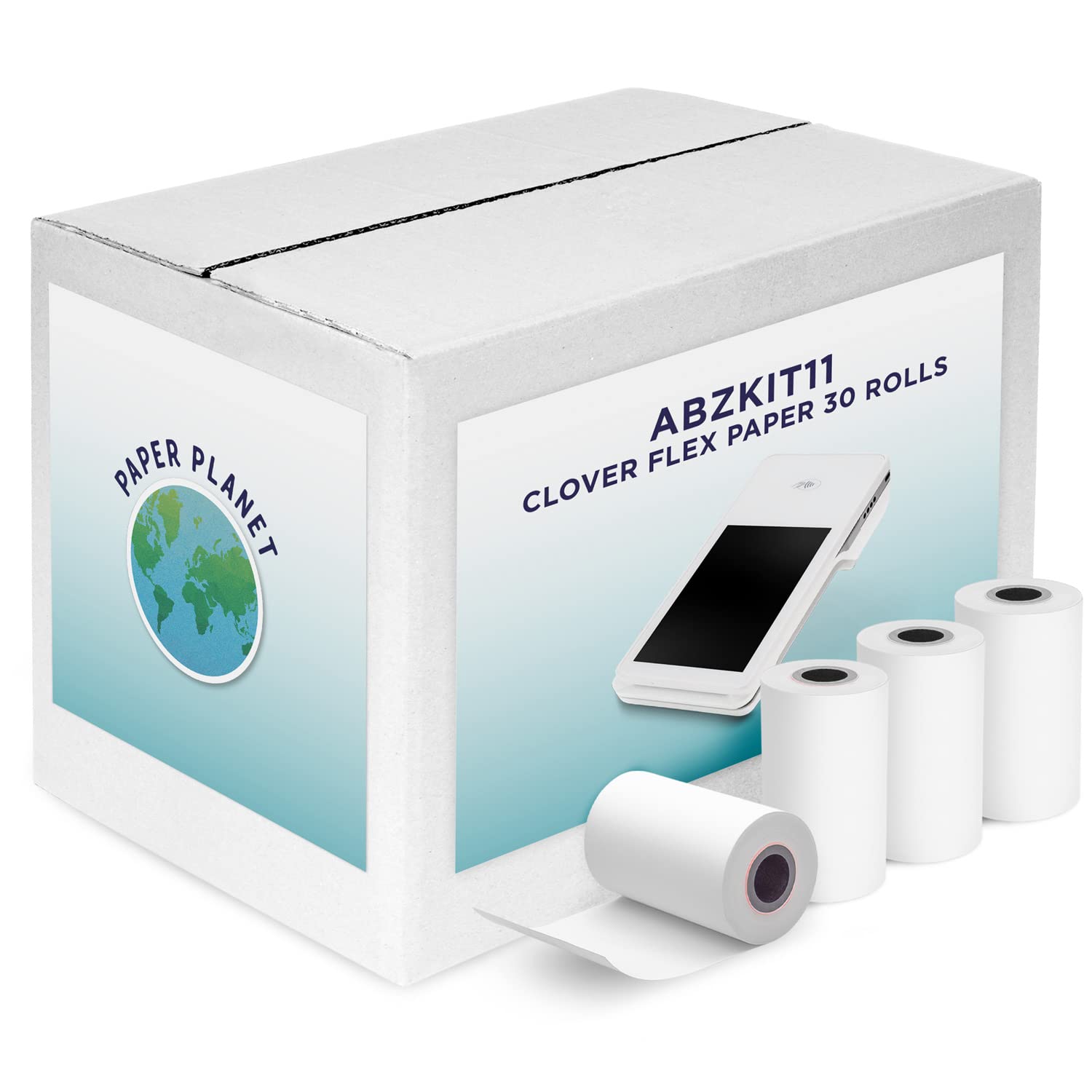 Thermal Paper For Clover Pos (Clover Flex Thermal Printer) By Paper Planet | Credit Card Receipt Paper For Clover Flex C400 C401