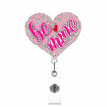Valentine'S Day Badge Reel Funny Heart Be Mine Badge Clip, Cute Pink Badge Holder For Teacher, Nurse Holiday Retractable Badge R