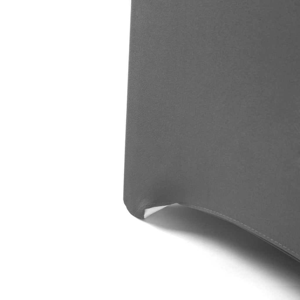 Peomeise Stretch Spandex Chair Cover For Wedding Party Dining Banquet Event (Grey, 25)